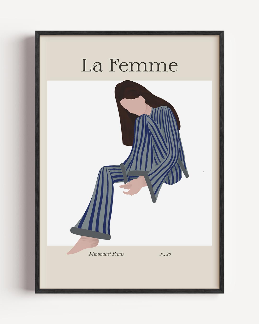 La Femme Minimalistische Poster-WallArtistic