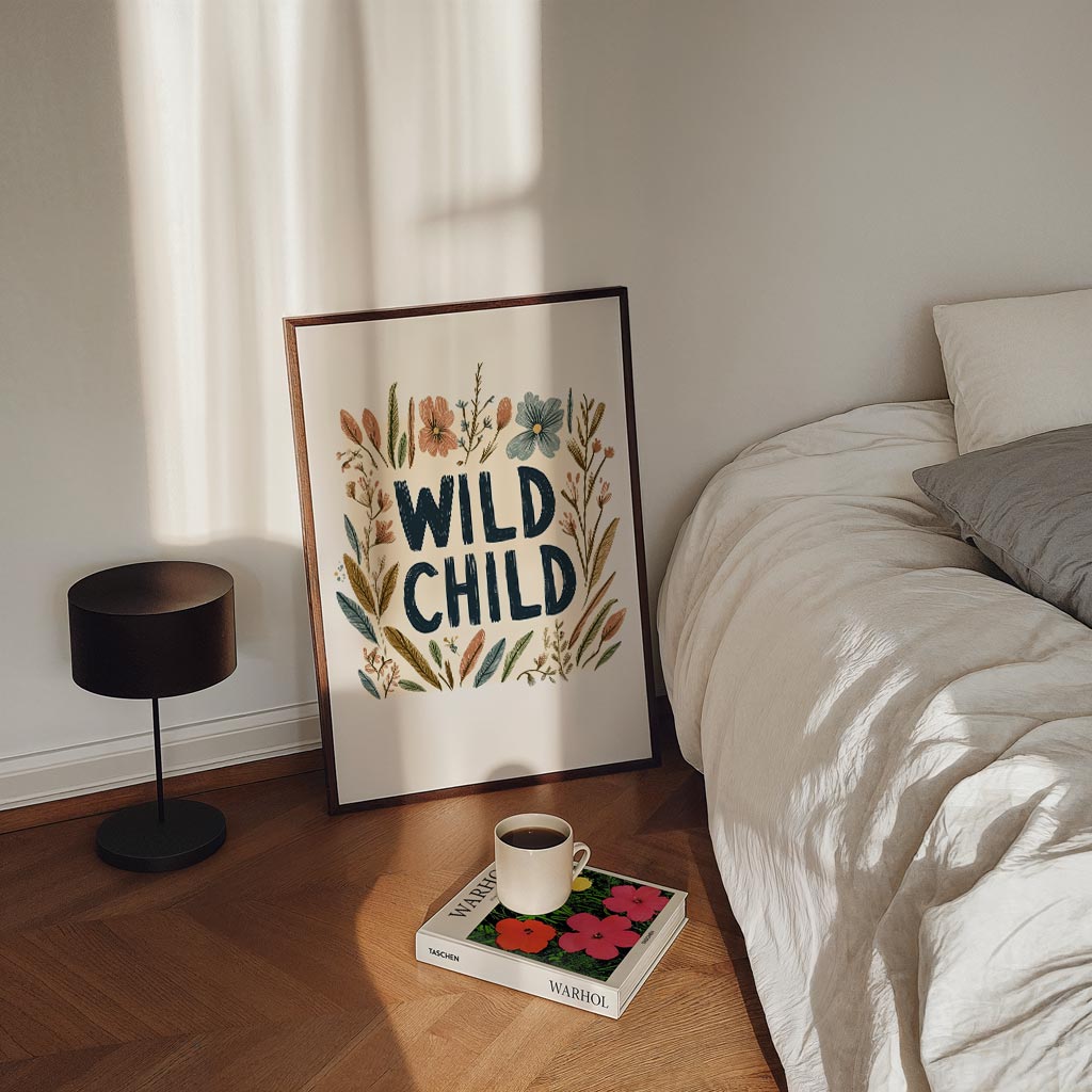 Wild Child Bloemenposter
