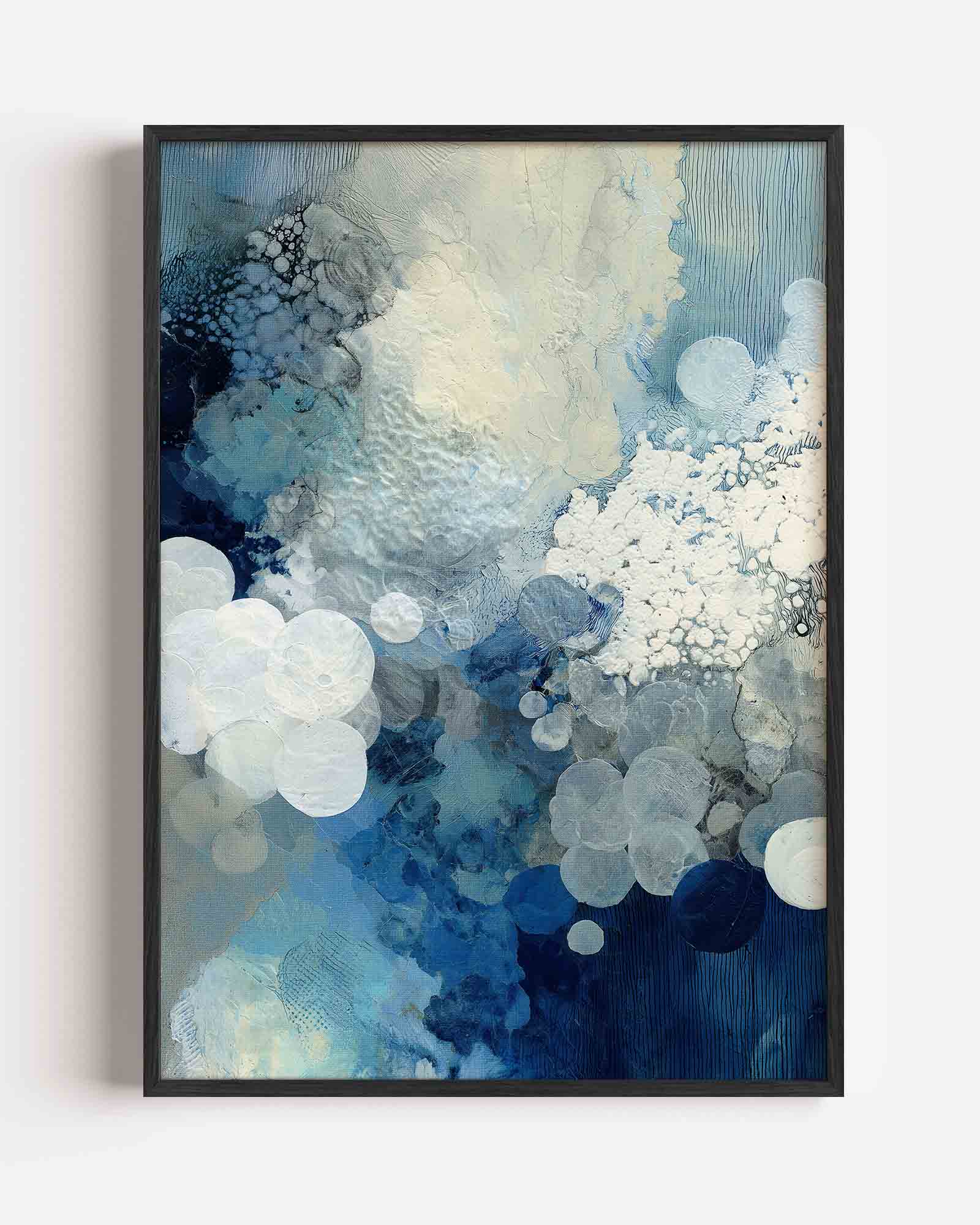 Blauwe cirkels Poster