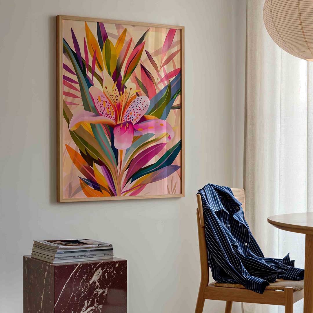 Bloemen en bladeren Poster