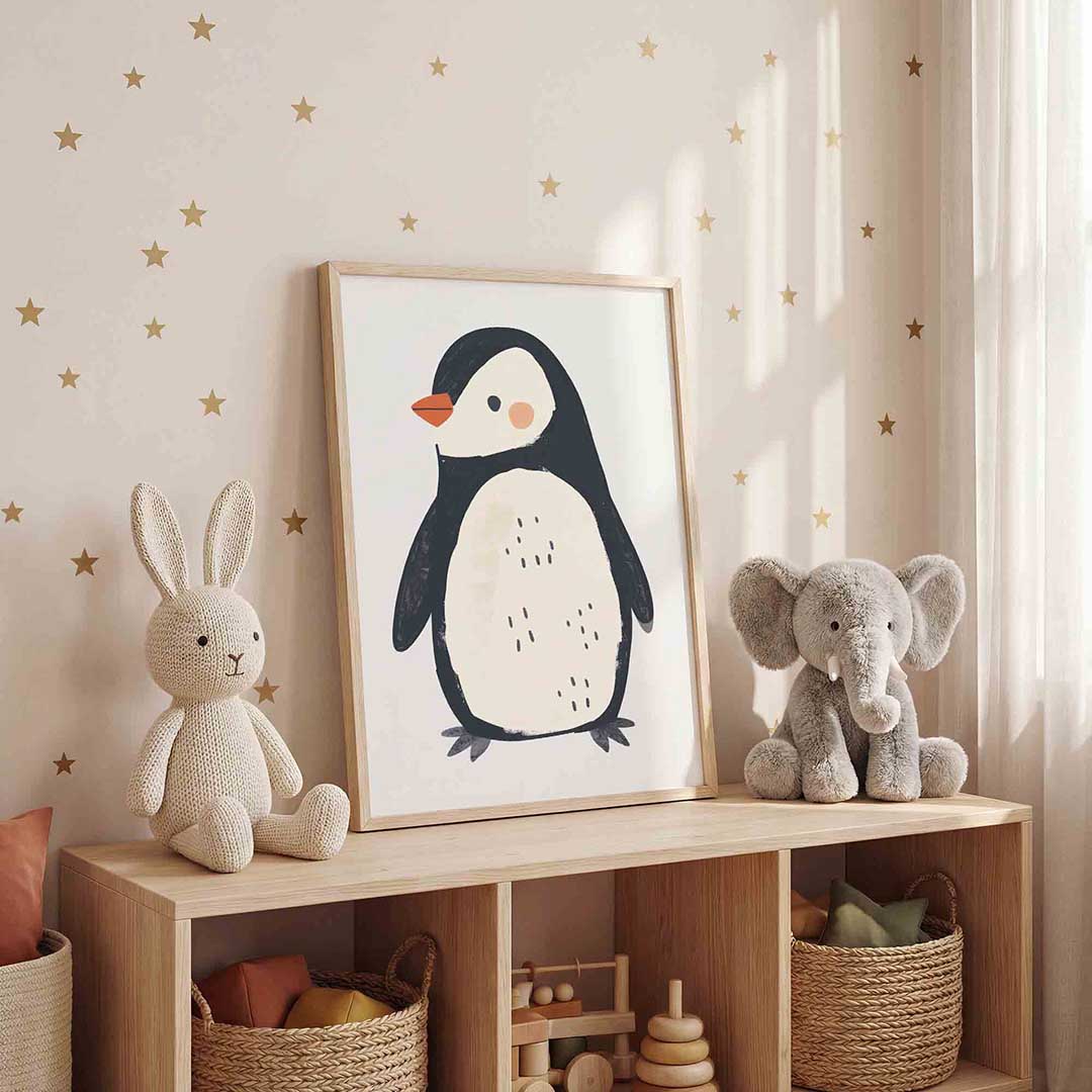 Schattige pinguïn Poster