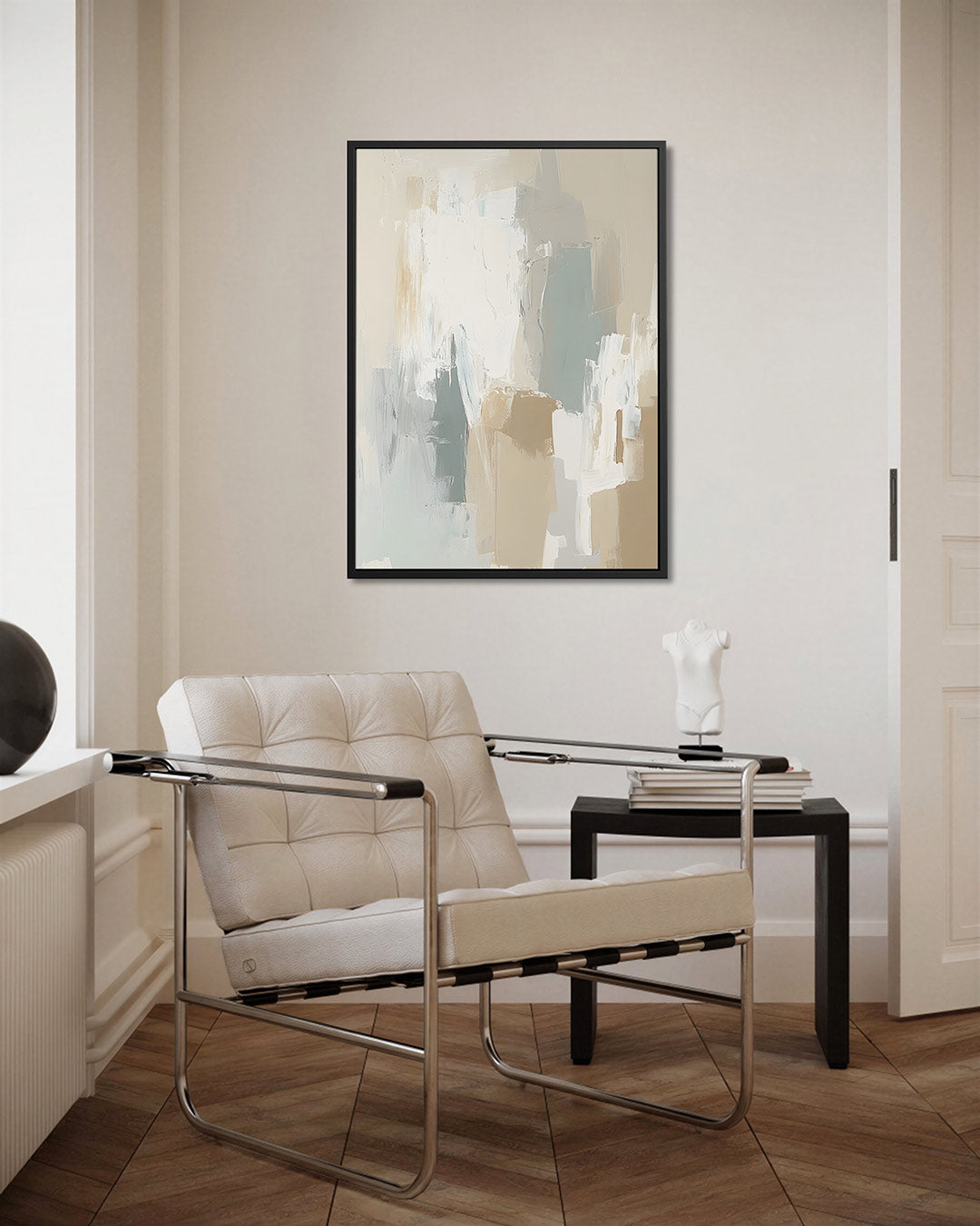 Zachte kleuren compositie Kunstwerk