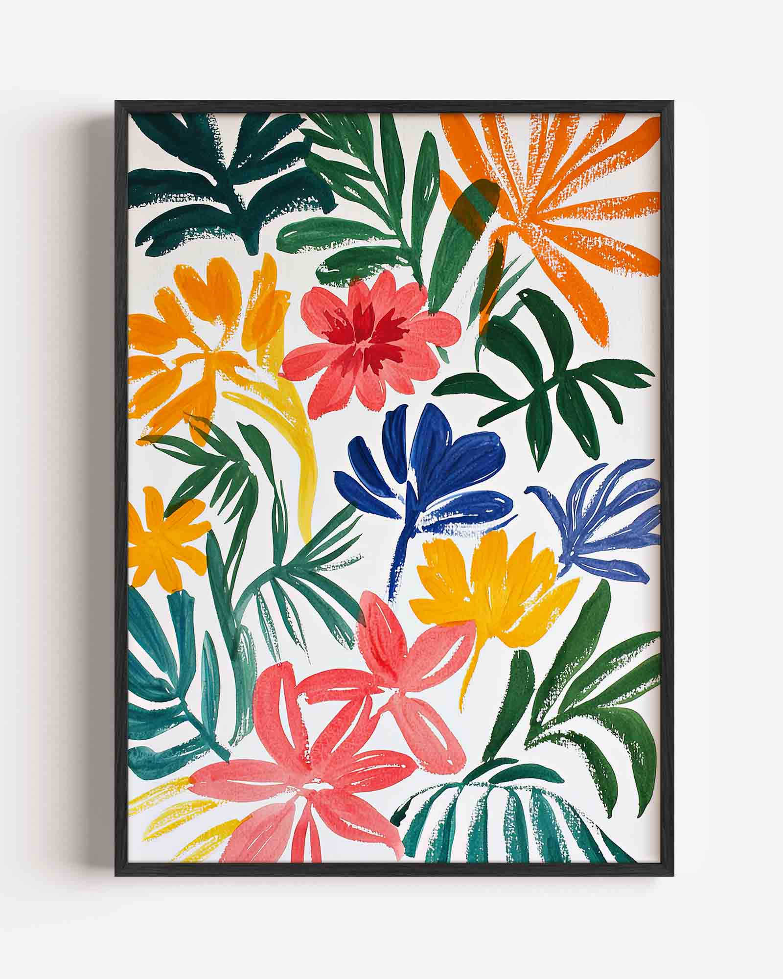 Bloemen en bladeren Poster