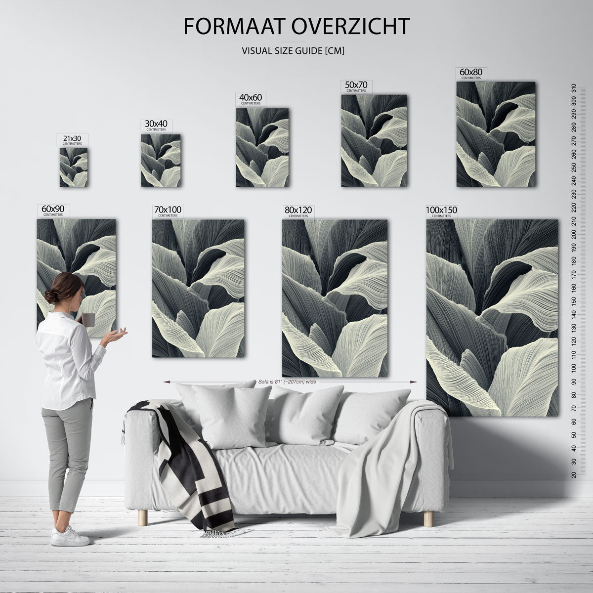 Golvende lijnen Poster