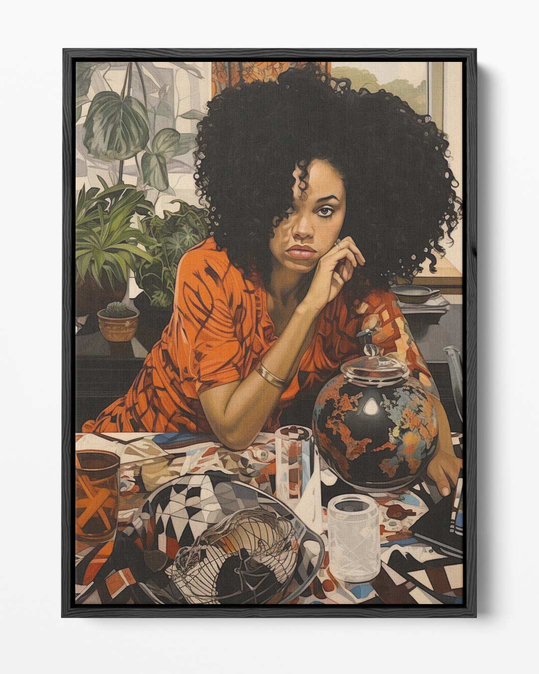 Wereldse Reflectie Kunstwerk-canvas-dibond-plexiglas-wanddecoratie-WallArtistic