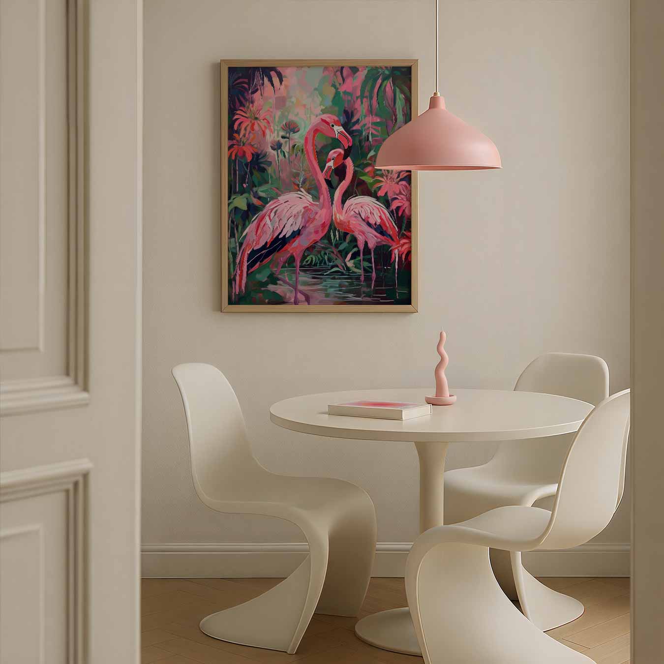 Flamingo Liefde in de Jungle Poster