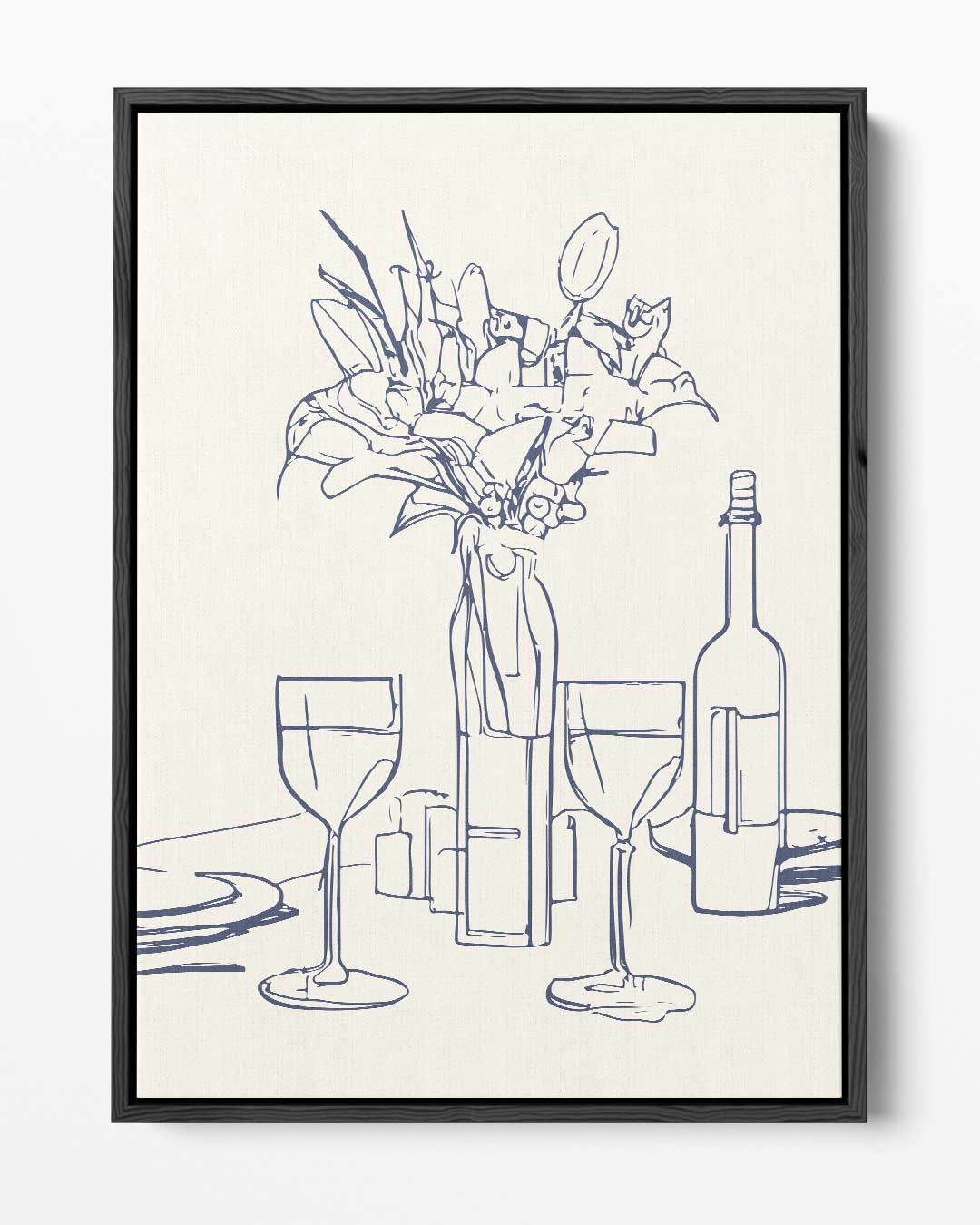 Elegante Tafelscène Kunstwerk-canvas-dibond-plexiglas-wanddecoratie-WallArtistic
