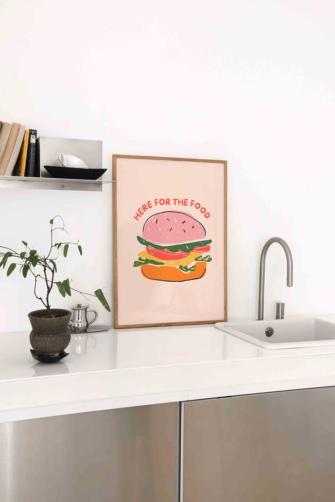 Burger illustratie Poster