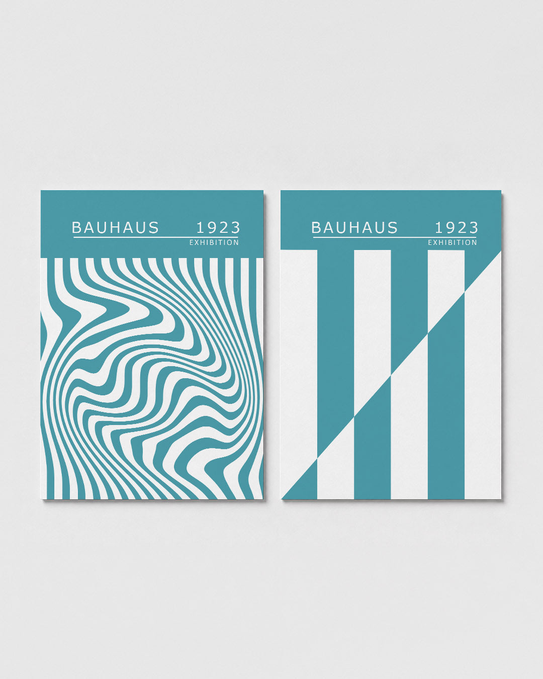 Golvend lijnenspel Posterset
