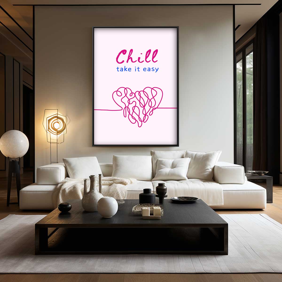 Chill Hart Kunstwerk Kunstwerk-canvas-dibond-plexiglas-wanddecoratie-WallArtistic