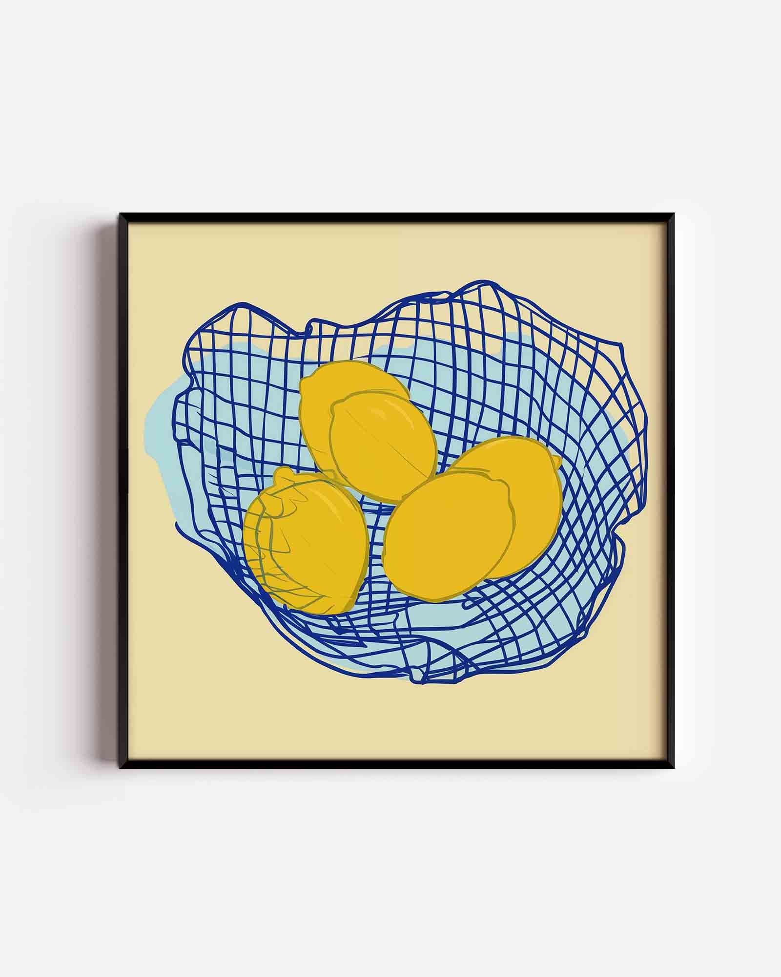 Citroenen in net Poster