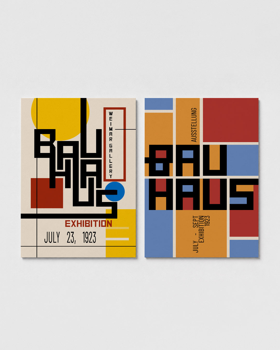 Kleurrijke lijnenspel Posterset