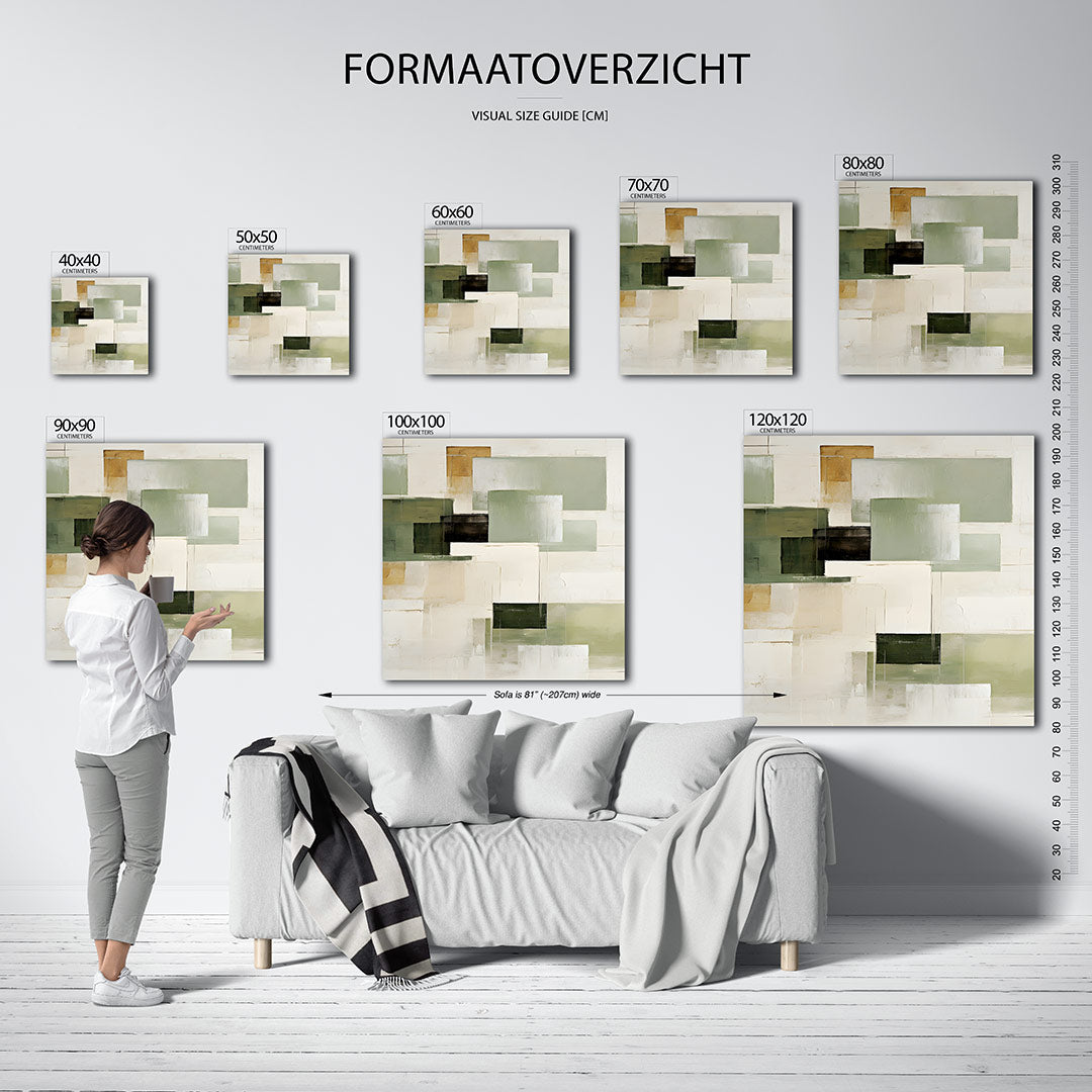 Geometrische vlakken Kunstwerk
