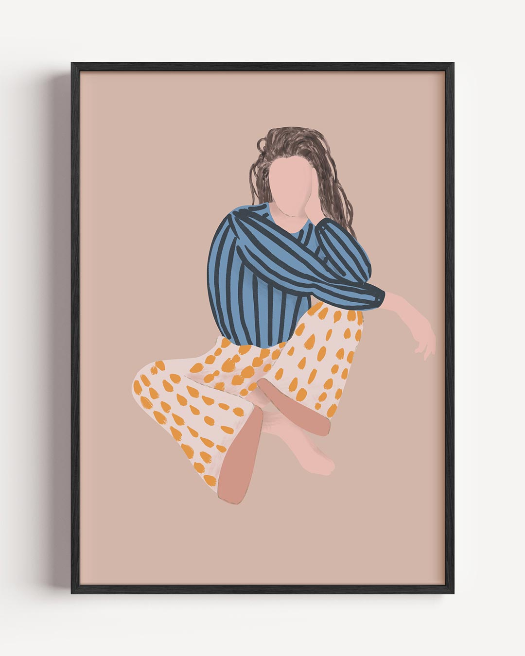Vrolijke Vibes Illustratieposter-WallArtistic