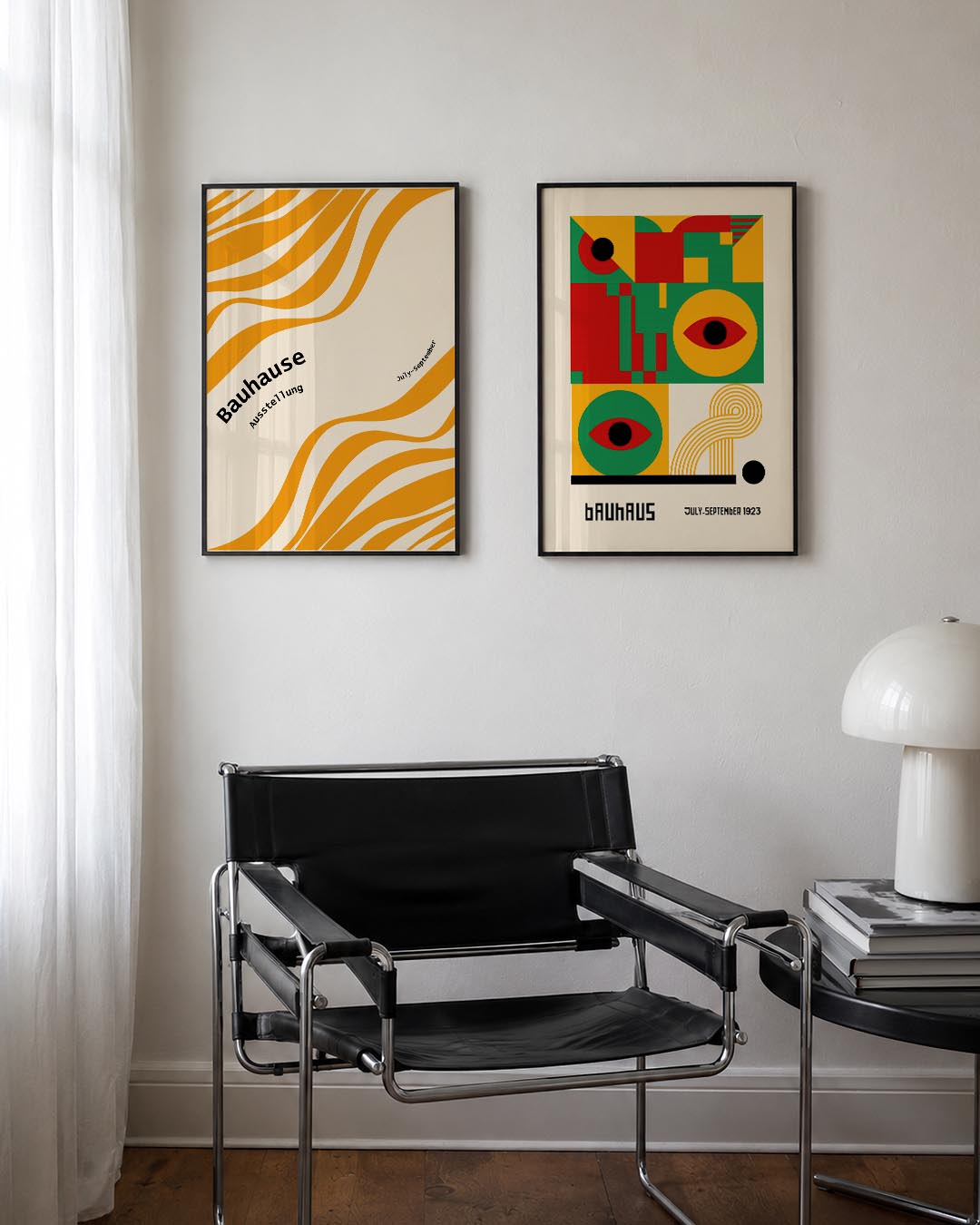 Golvend lijnenspel Posterset
