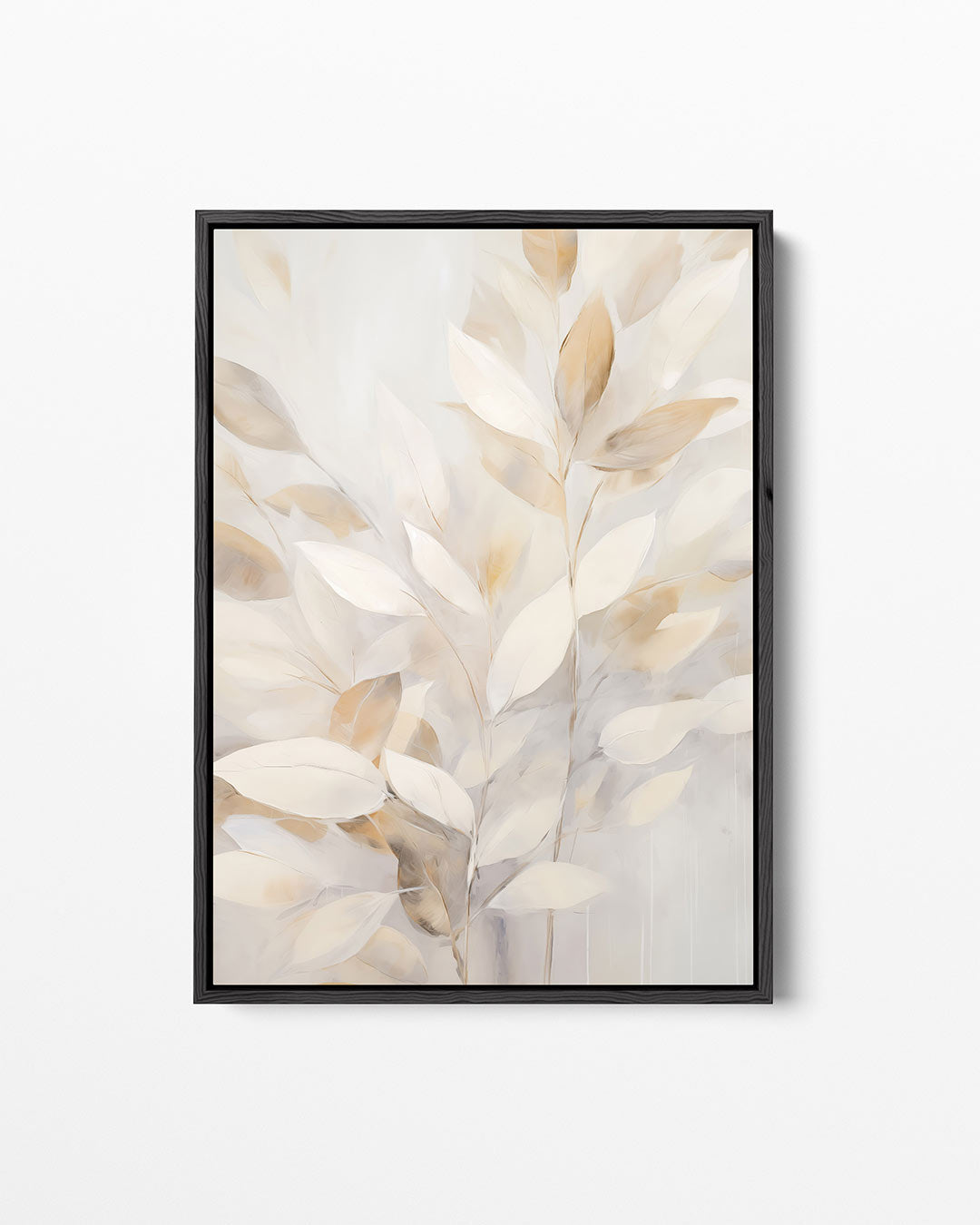 Lichte bladeren compositie Kunstwerk