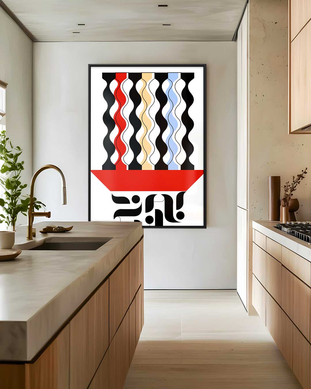Golvende Harmonie Kunstwerk-canvas-dibond-plexiglas-wanddecoratie-WallArtistic