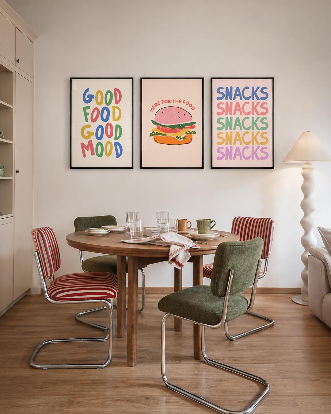 Kleurrijke woorden Posterset