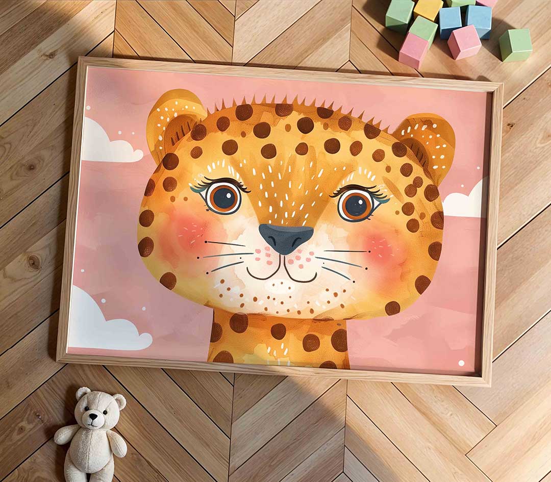 Schattige luipaard Poster