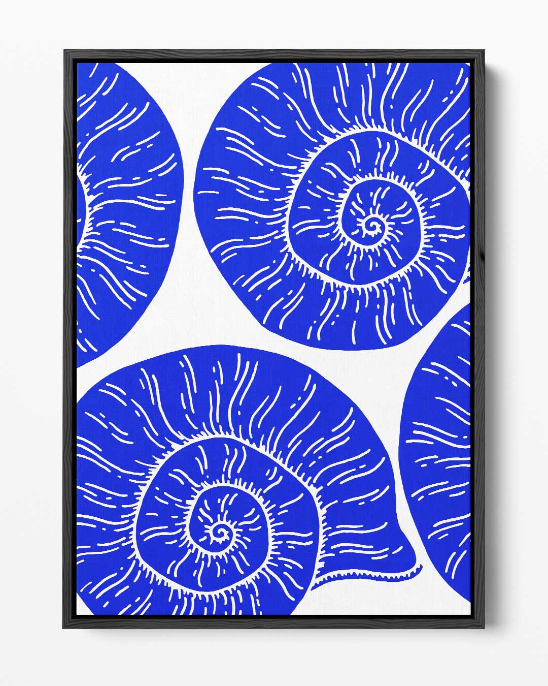 Blauwe Spiralen Kunstwerk-canvas-dibond-plexiglas-wanddecoratie-WallArtistic