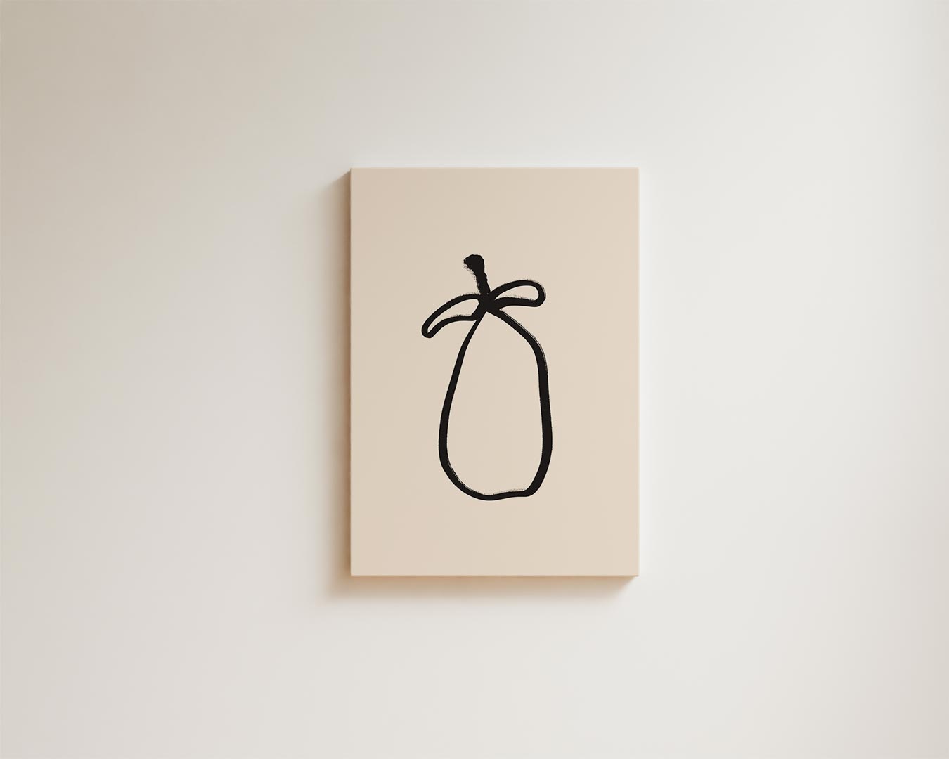 Minimalistisch Perentaart Kunstwerk-canvas-dibond-plexiglas-wanddecoratie-WallArtistic