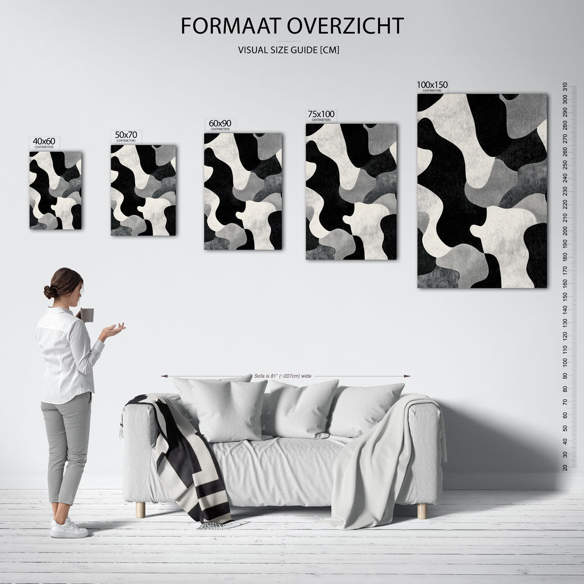Organische vormen Kunstwerk