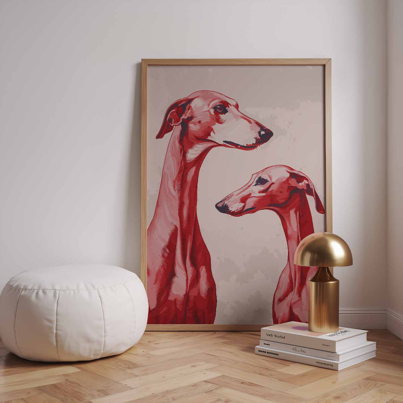 Stijlvolle Windhonden Poster