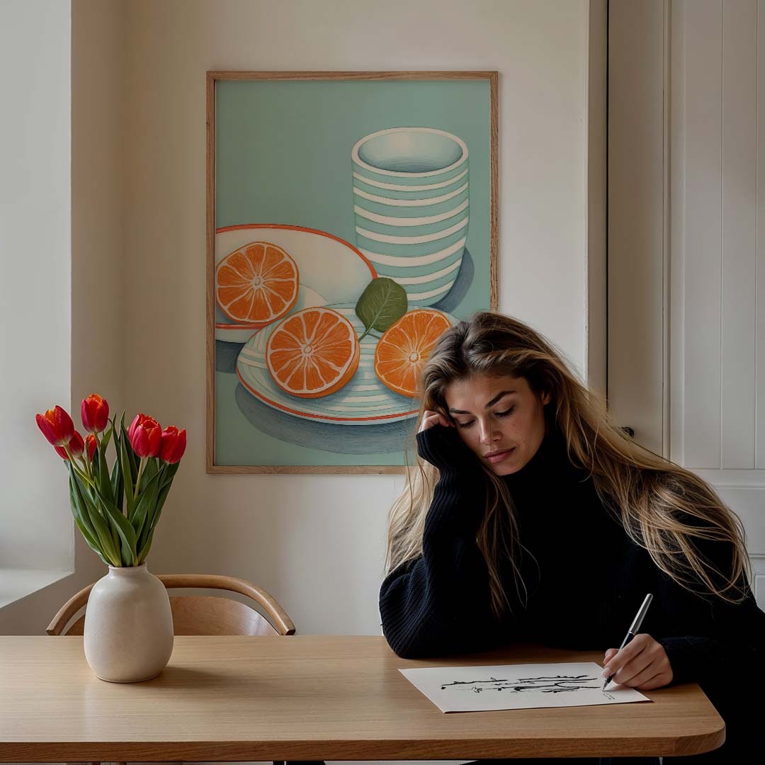 Verfrissende Keuken Stilleven Poster-WallArtistic