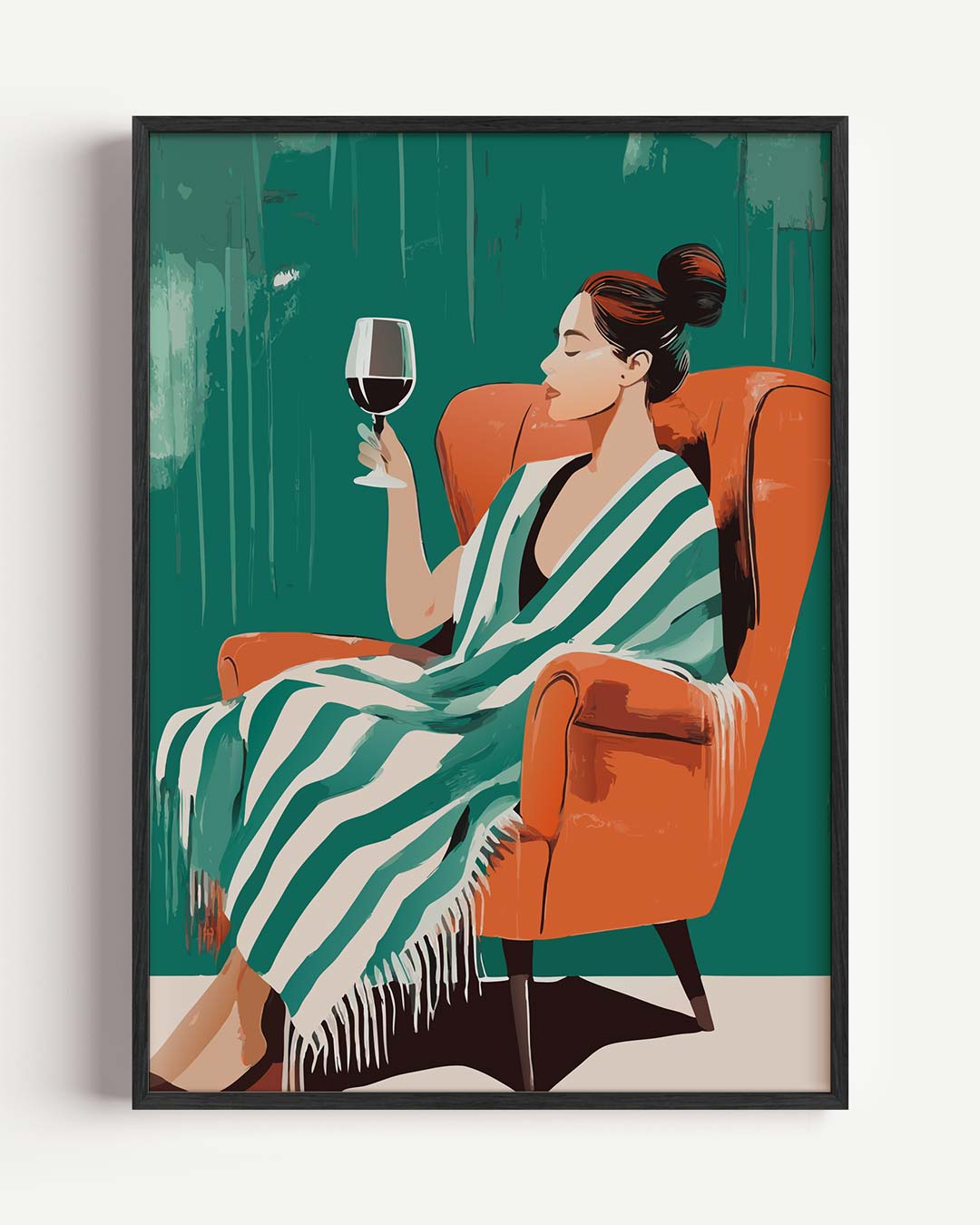 Relax & Wine Vibes Poster