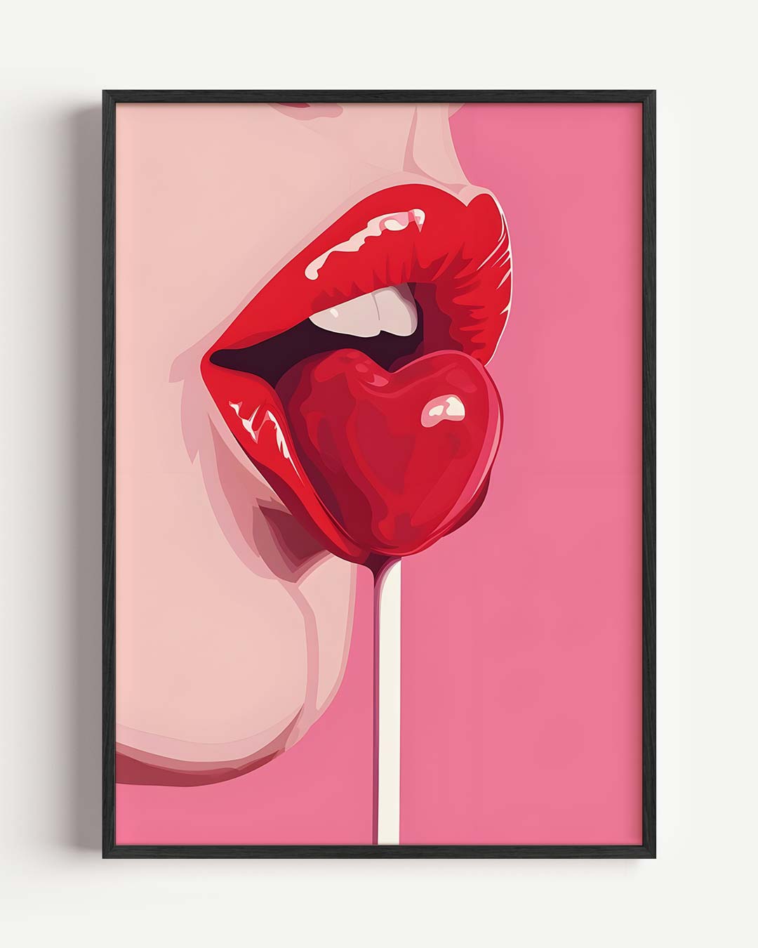 Liefdevolle Pop-art Poster