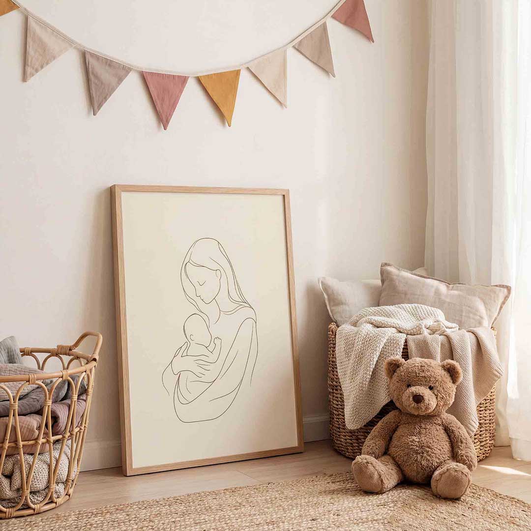 Moeder en kind Poster