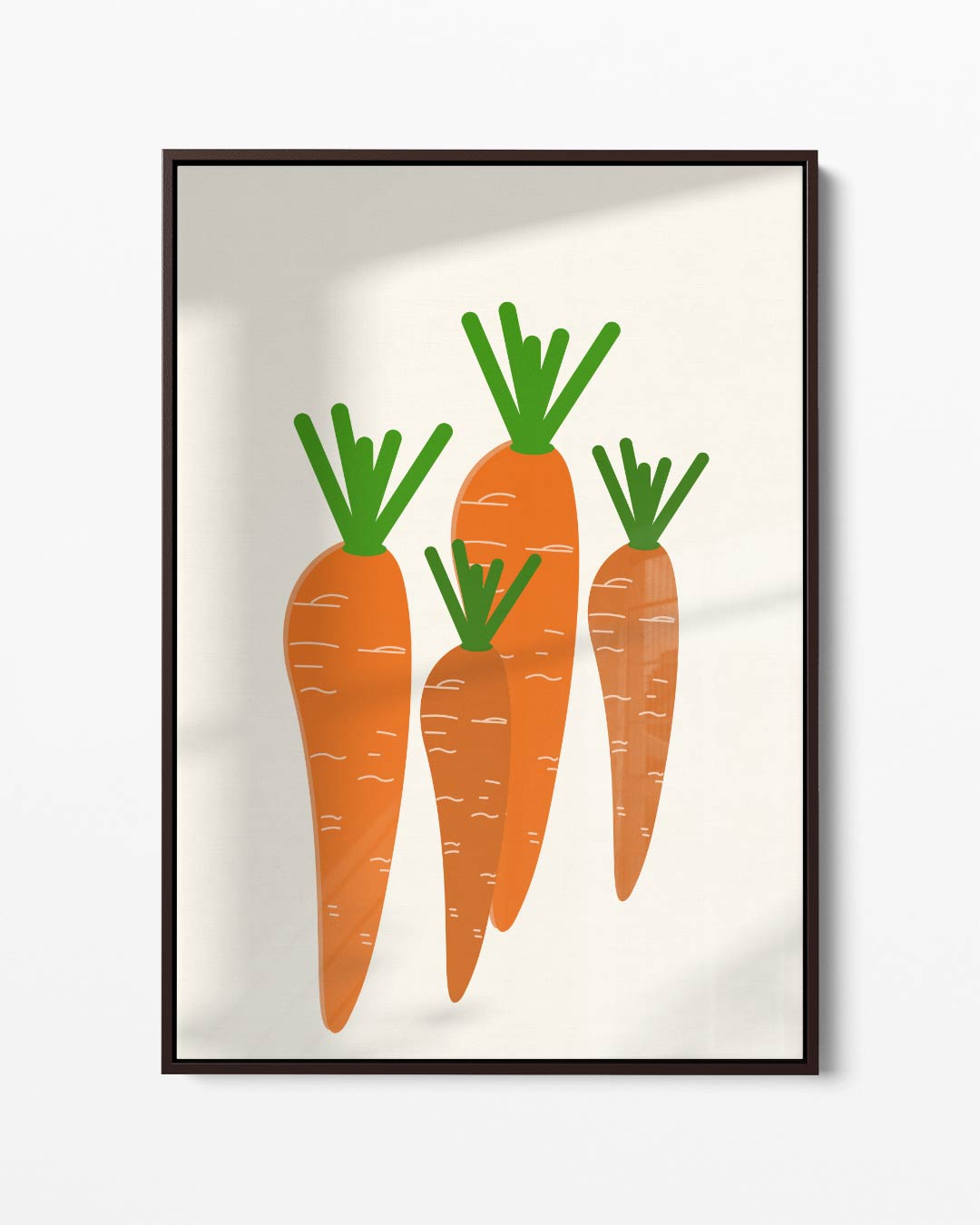 Moderne Wortel Illustratie Kunstwerk-canvas-dibond-plexiglas-wanddecoratie-WallArtistic
