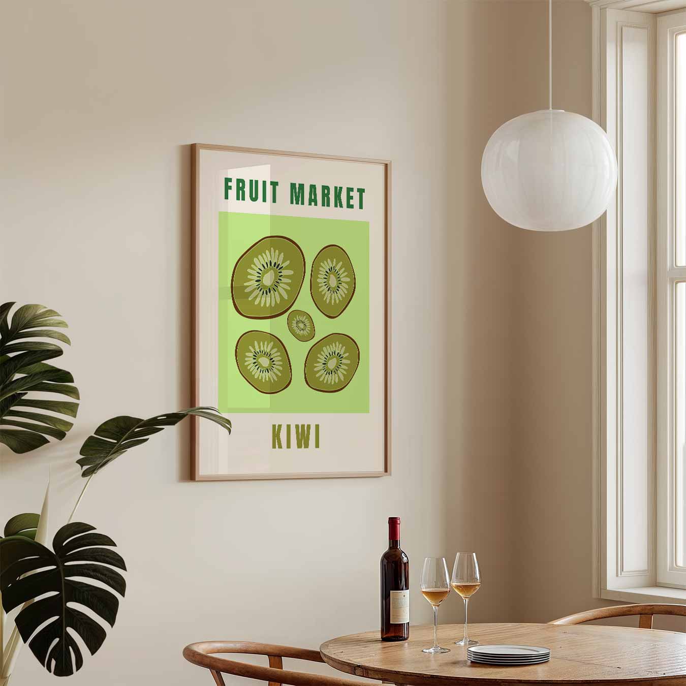 Kiwi Fruit Market Poster