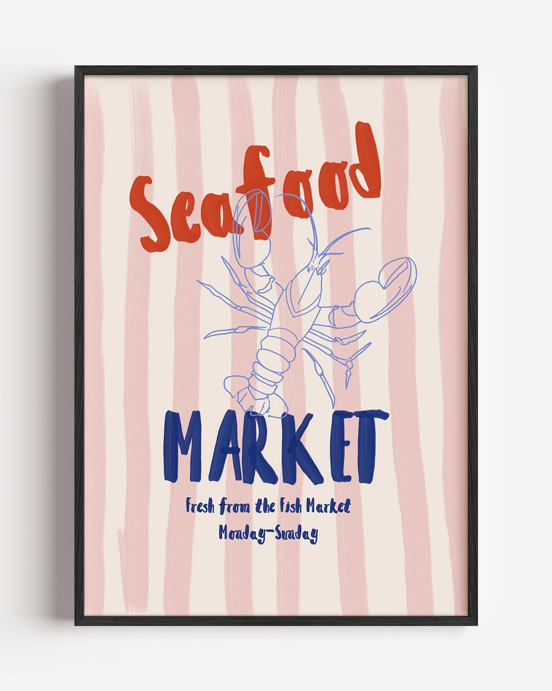 Seafood Market Poster-WallArtistic