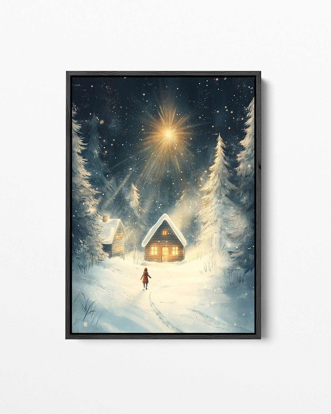 Winterse sterrenhemel Kunstwerk