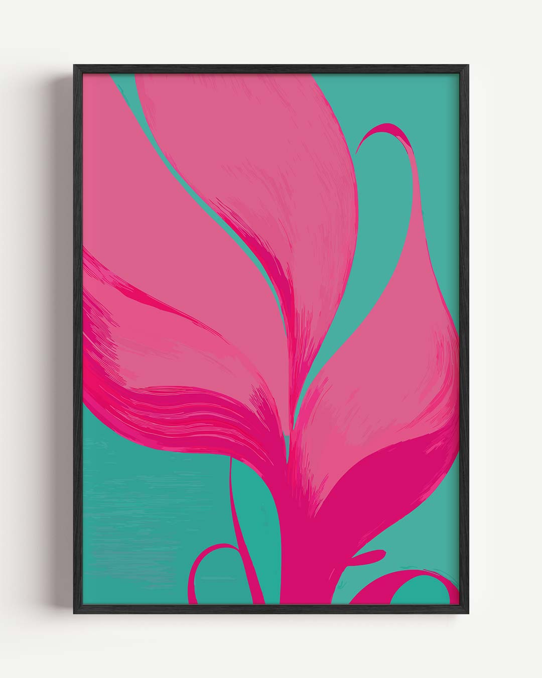 Vrolijke Bloem Abstract Poster