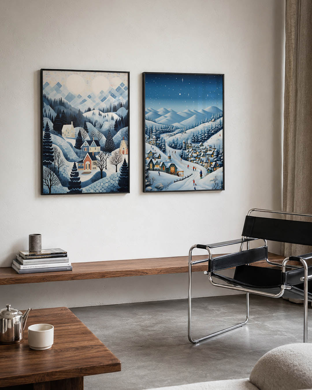 Winterse landschapsritmes Posterset