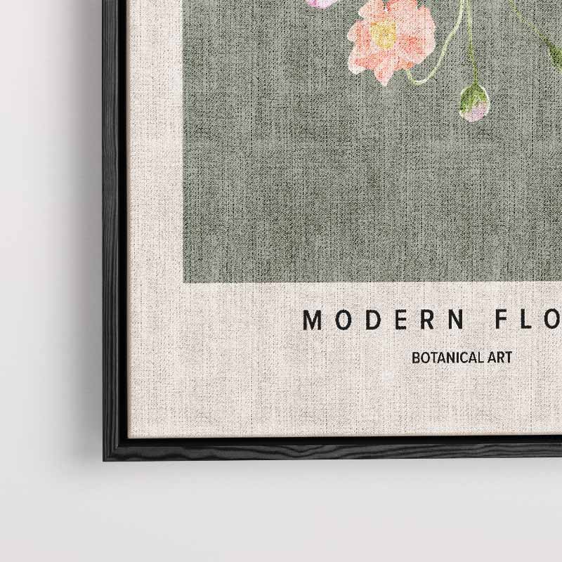 Bloemige Moderniteit Kunstwerk-canvas-dibond-plexiglas-wanddecoratie-WallArtistic
