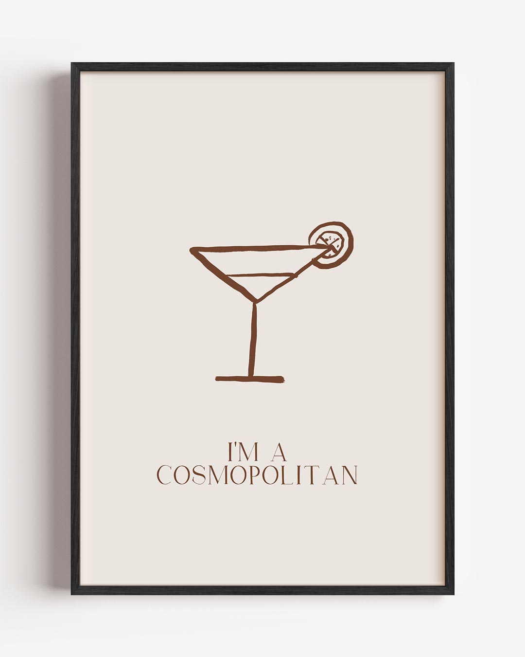 Stijlvolle Cosmopolitan Cocktail Poster-WallArtistic