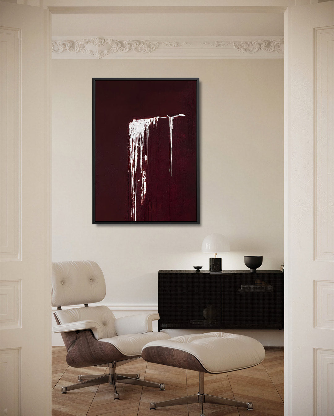 Druipende lijnen Kunstwerk
