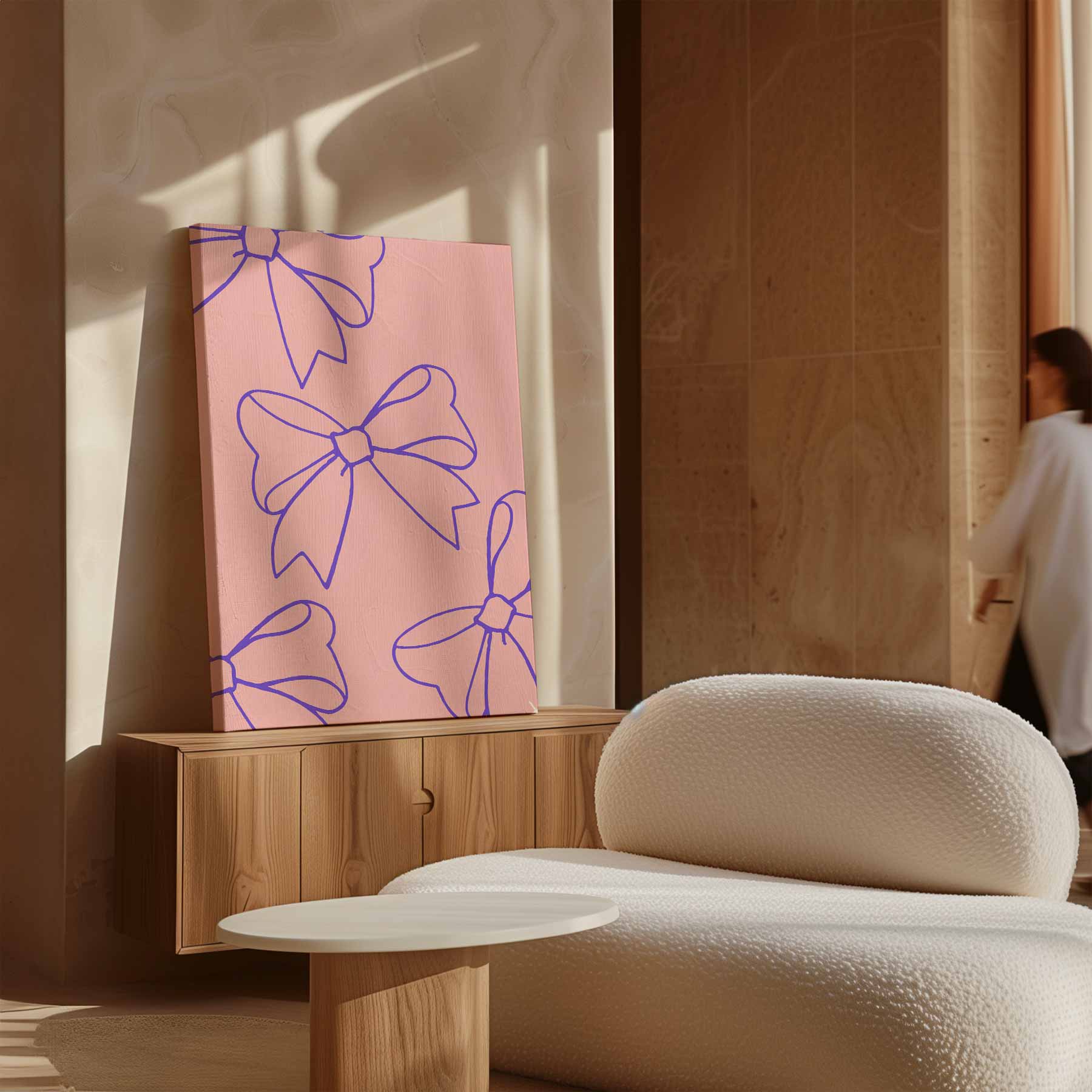 Speelse Strikjes Kunstwerk-canvas-dibond-plexiglas-wanddecoratie-WallArtistic