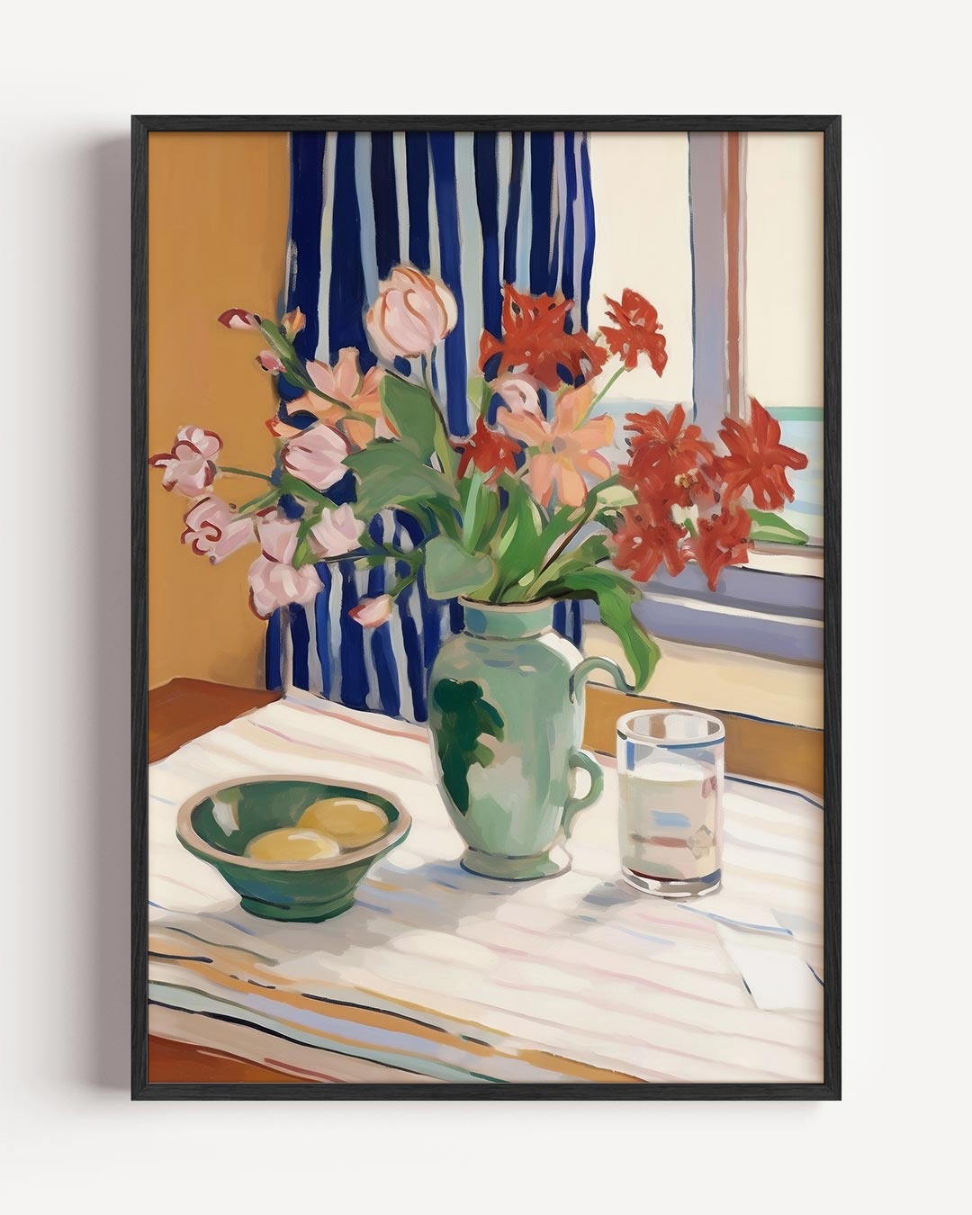 Bloemenpracht aan Zee Poster-WallArtistic