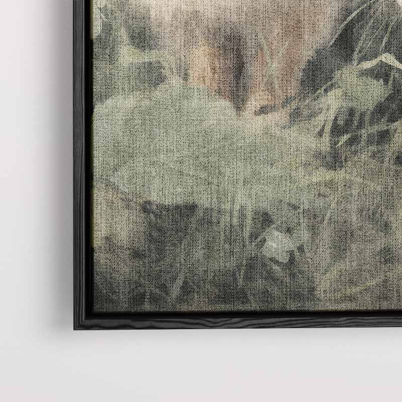 Speelse Konijntjes in de Weide Kunstwerk-canvas-dibond-plexiglas-wanddecoratie-WallArtistic