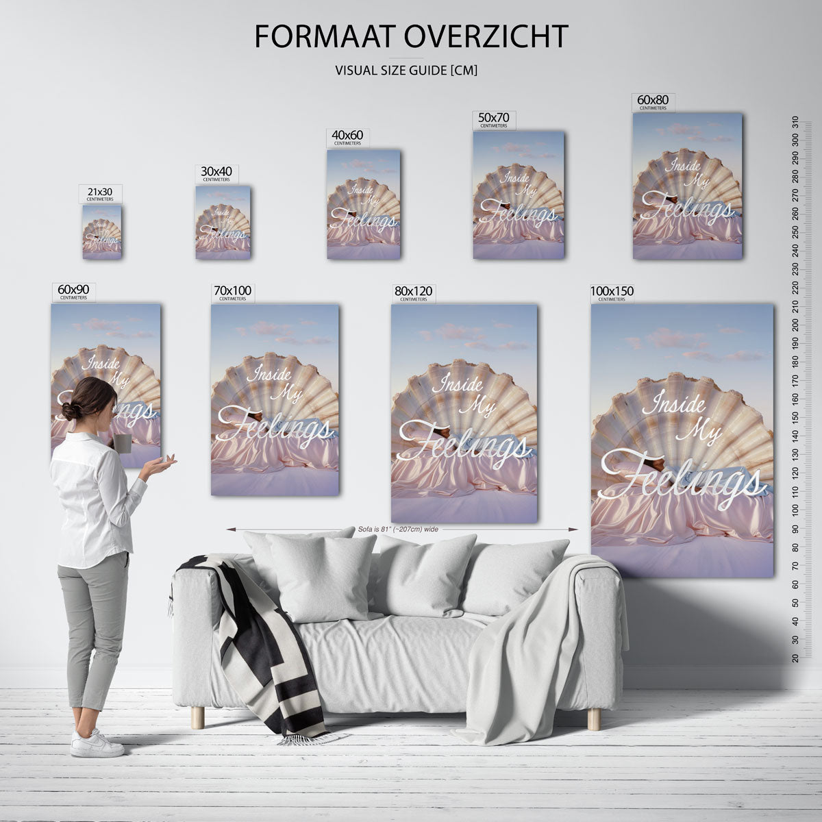 Schelp en bed Poster