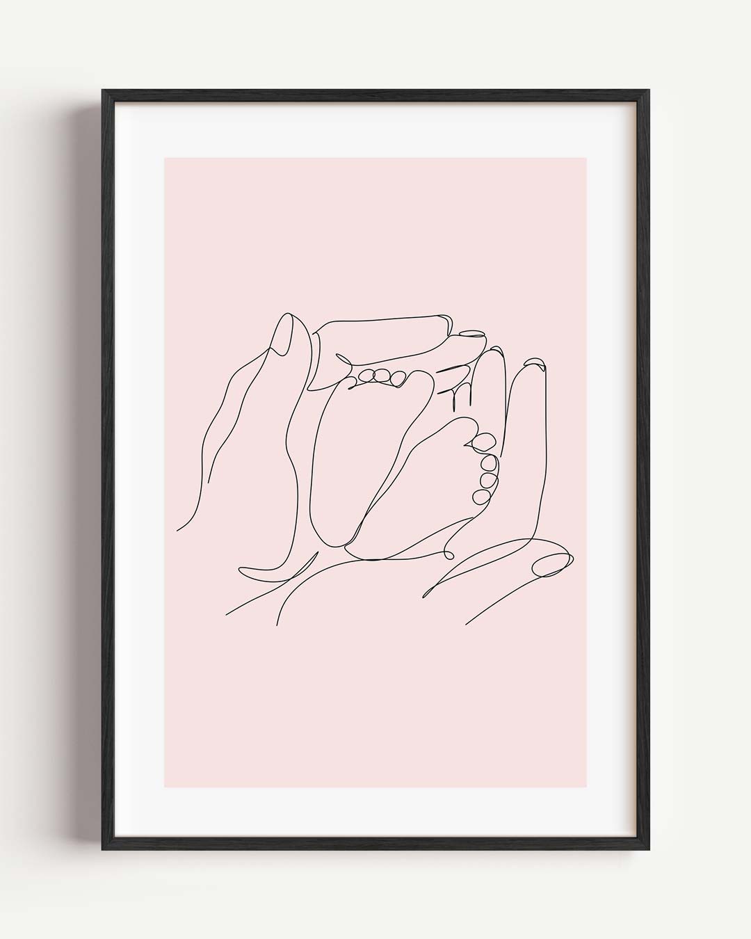 Liefdevolle Omhelzing Lijntekening Poster