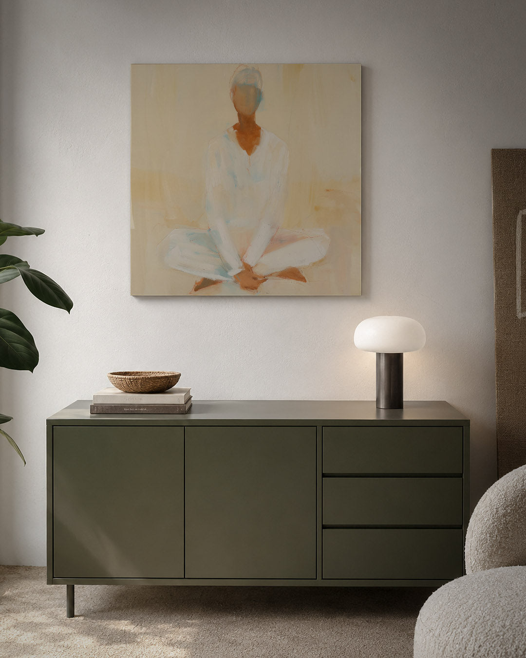 Zittende vredigheid Kunstwerk