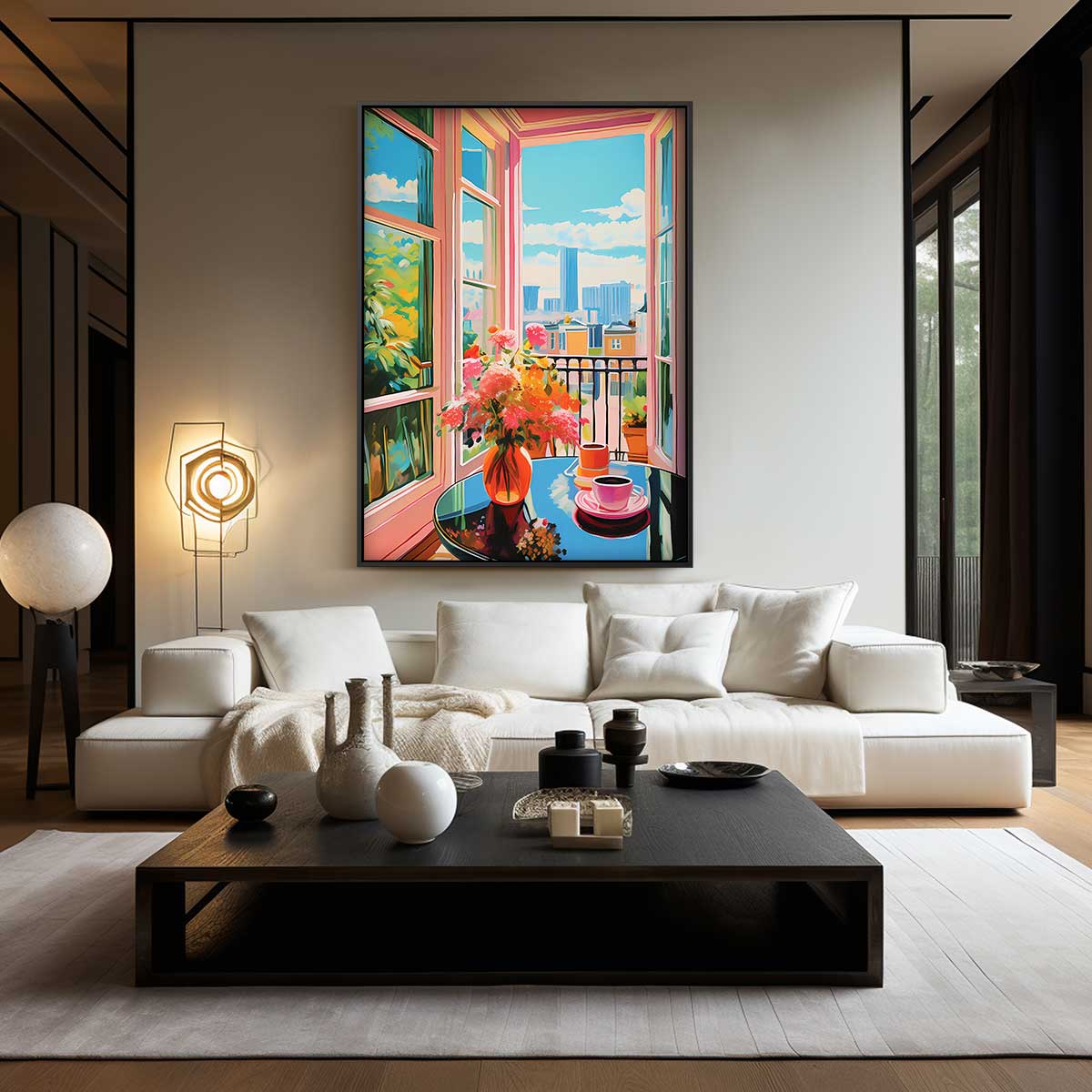 Stadsoase Uitkijk Kunstwerk-canvas-dibond-plexiglas-wanddecoratie-WallArtistic