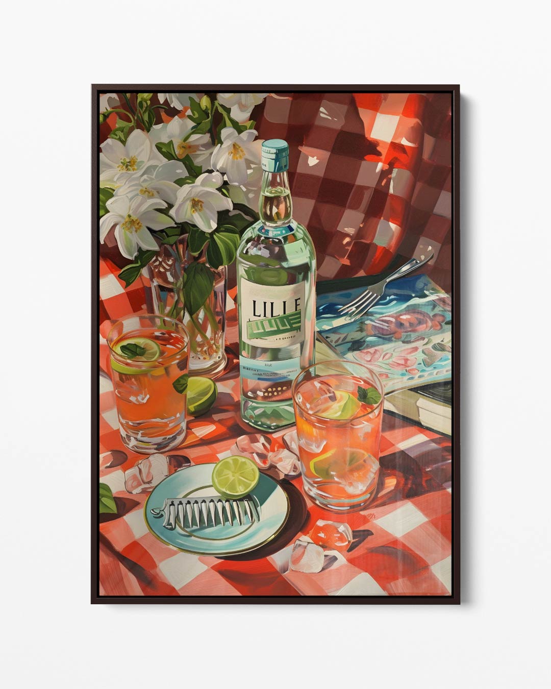 Zomerse Picknick Tafereel Kunstwerk-canvas-dibond-plexiglas-wanddecoratie-WallArtistic