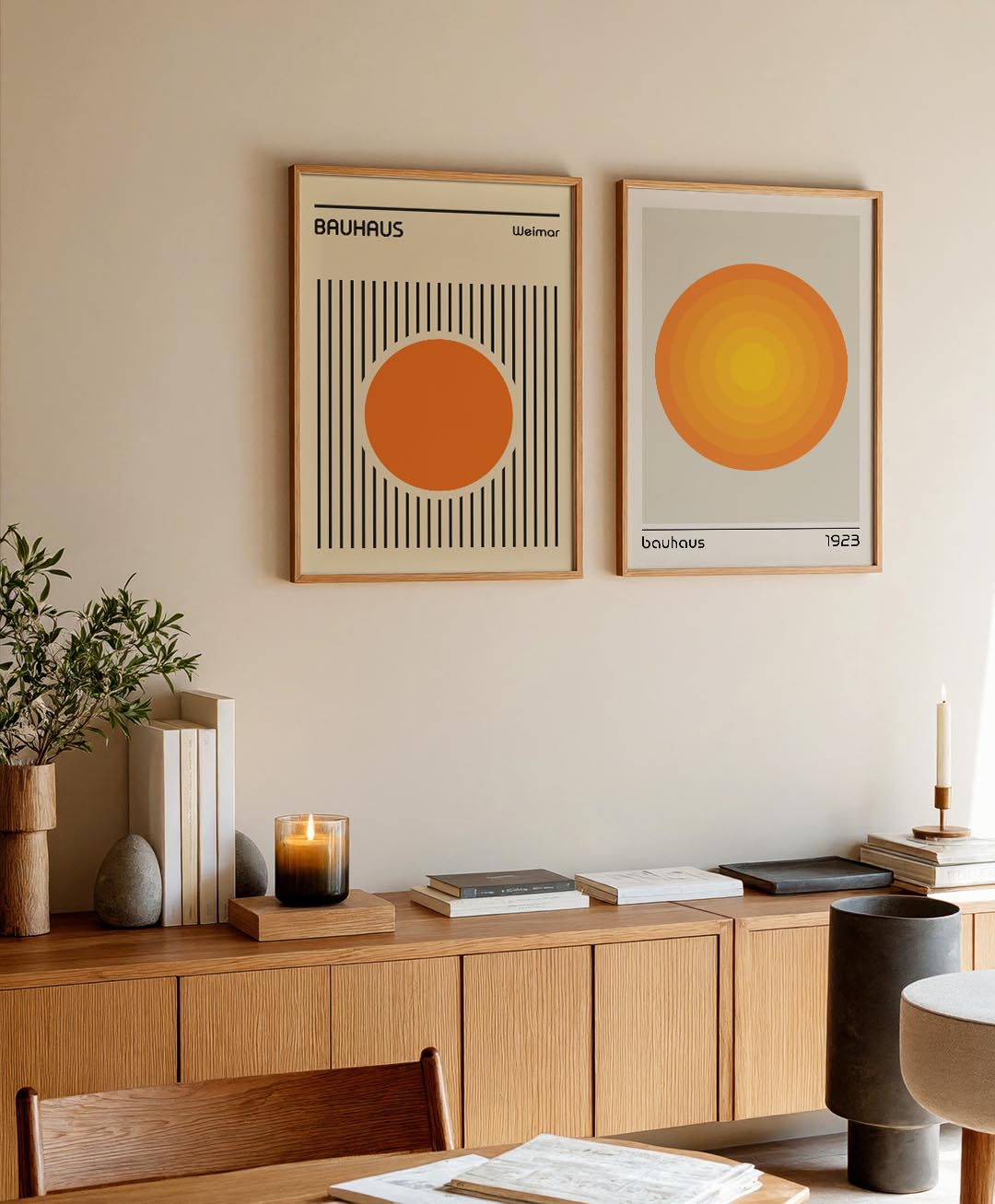 Cirkel en lijnen Posterset
