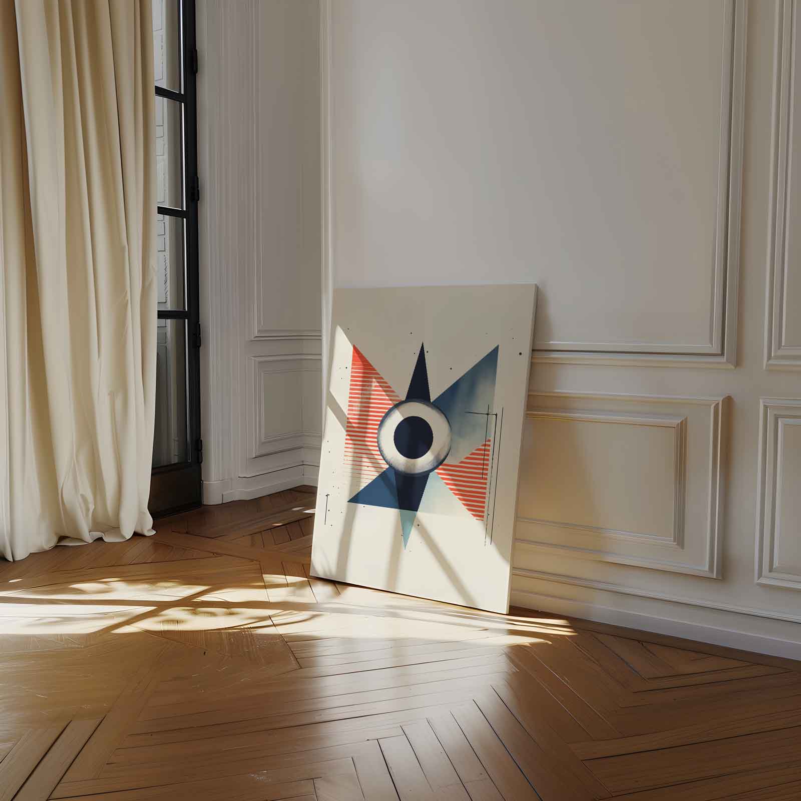 Geometrische Vortex Kunstwerk-canvas-dibond-plexiglas-wanddecoratie-WallArtistic
